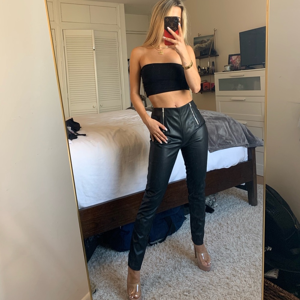 Black Leather Pants